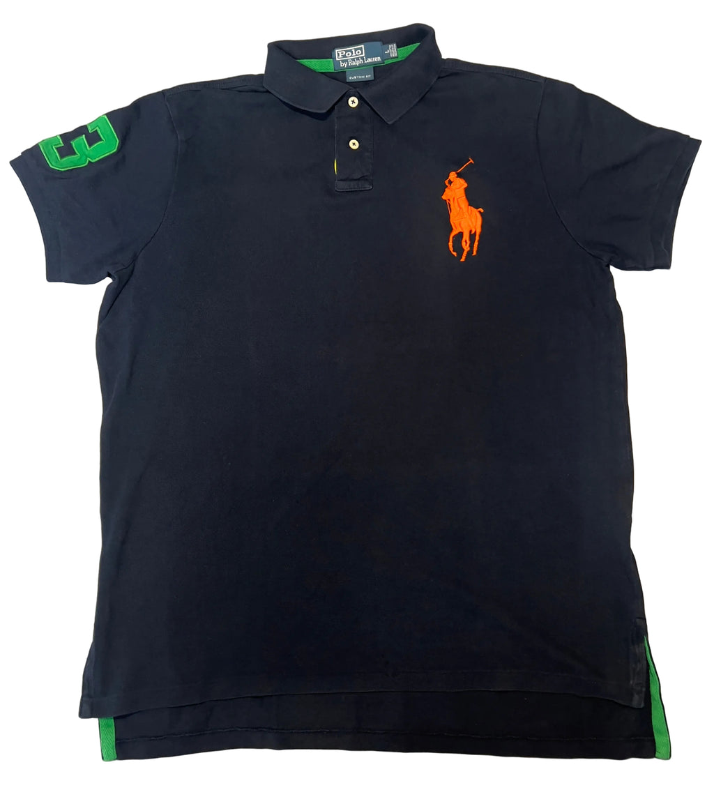 Polo Ralph Lauren Big Pony Polo – Navy / Orange / Green