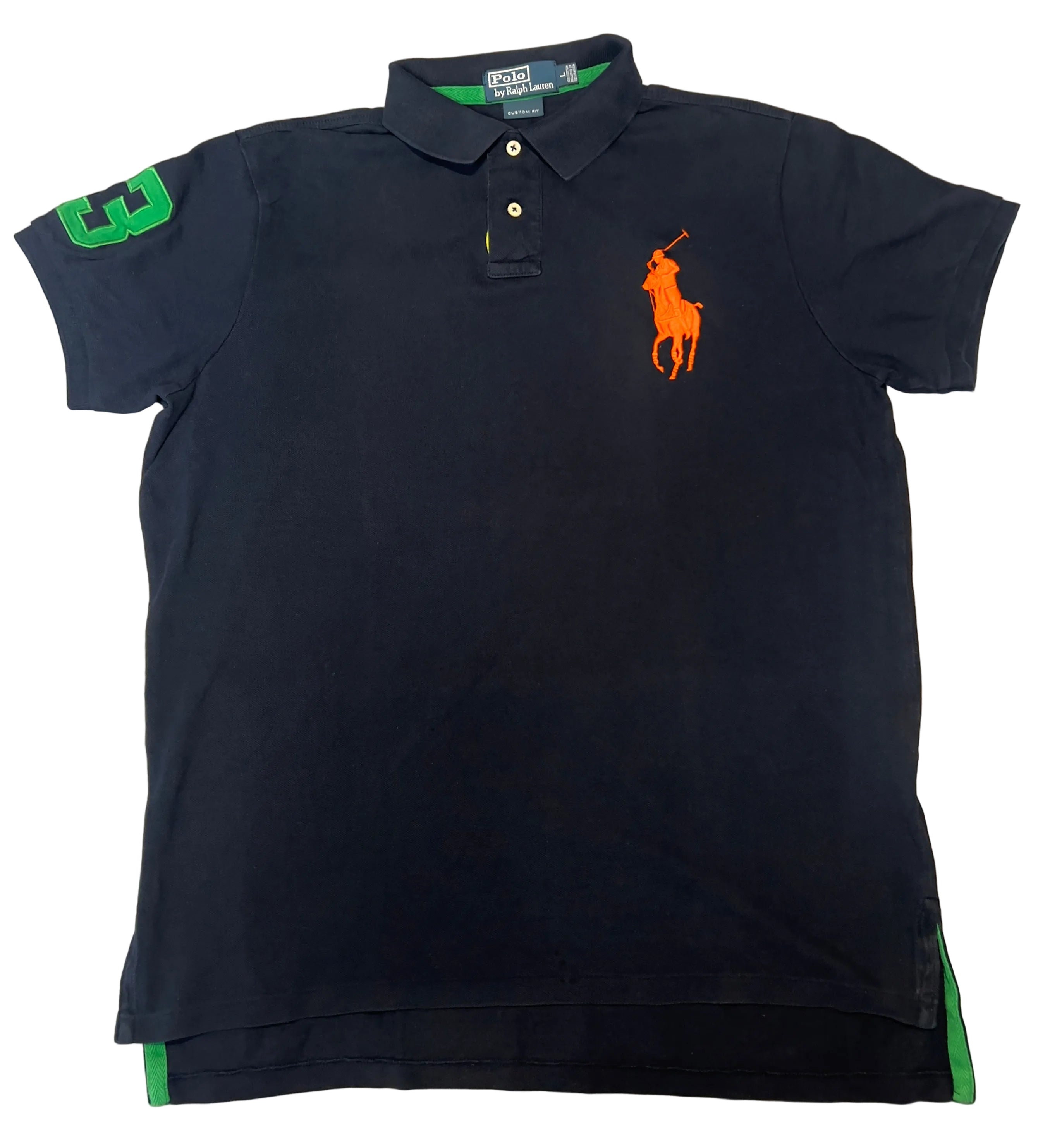 Polo Ralph Lauren Big Pony Polo – Navy / Orange / Green
