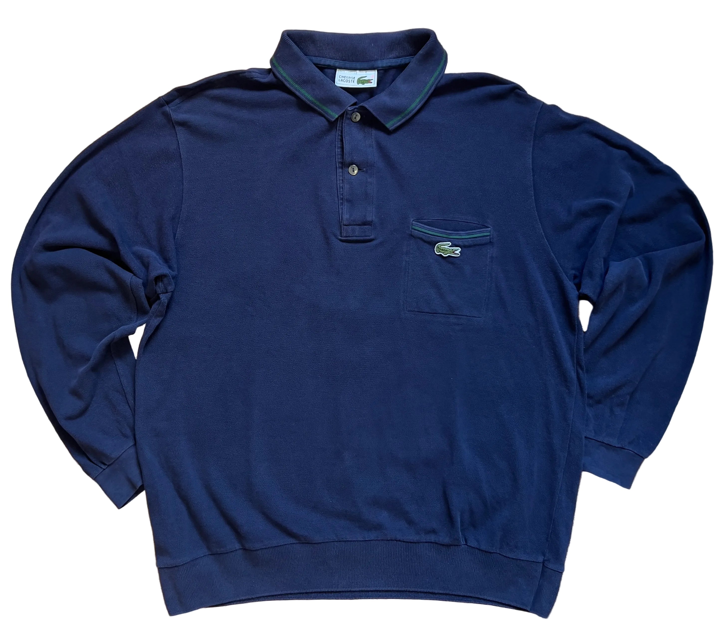 Lacoste Vintage Sweatshirt – Navy Pocket