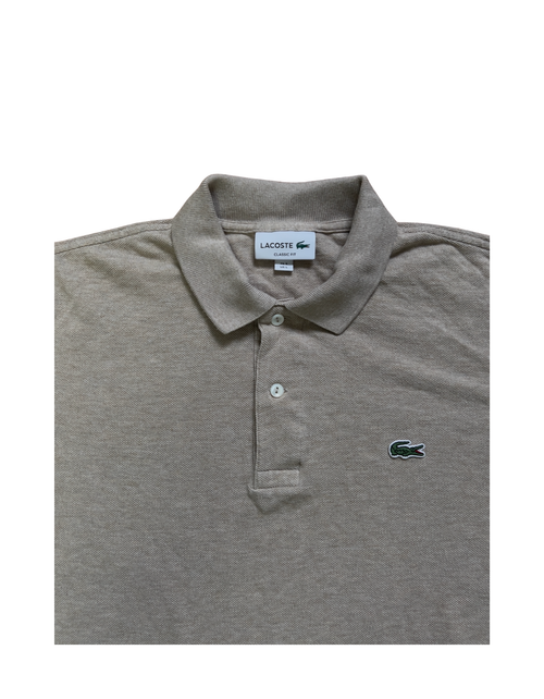 Lacoste Vintage Longsleeve Polo – Beige