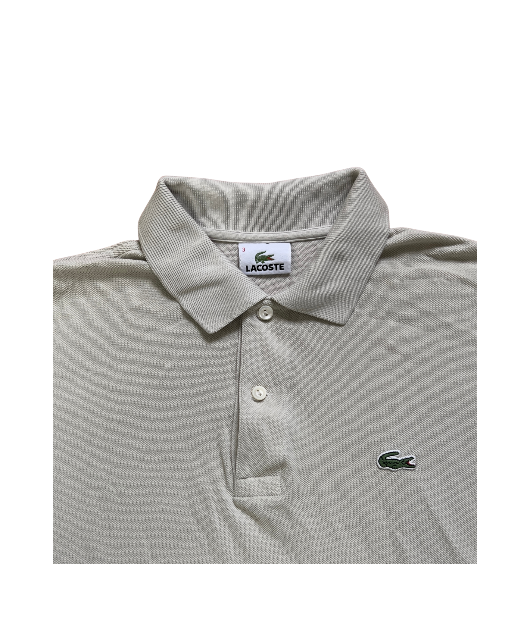 Lacoste Vintage Polo Shirt – Cream Beige
