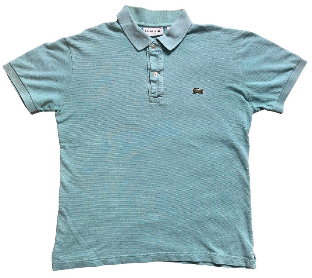 Vintage Lacoste Polo Shirt – Mint / Light Blue (Slim Fit)
