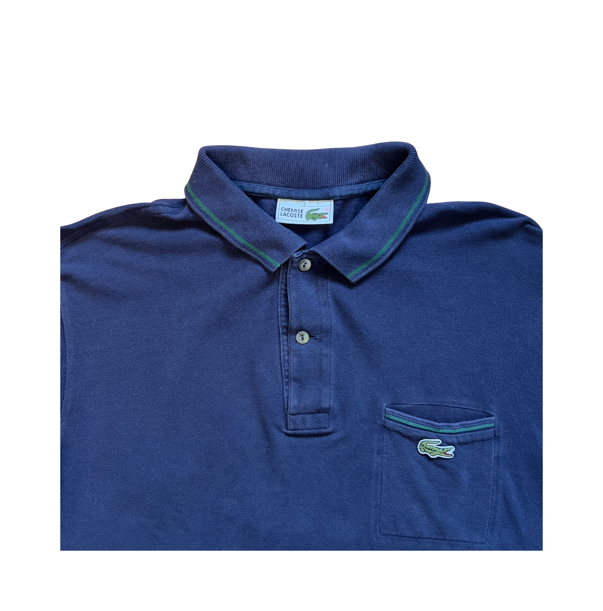 Lacoste Vintage Sweatshirt – Navy Pocket